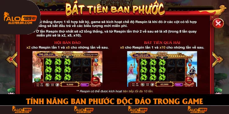 Tính năng ban phước độc đáo trong game