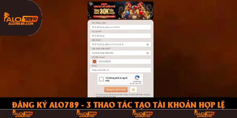 Đăng Ký Alo789 - Hướng Dẫn 3 Bước Trở Thành Hội Viên Chính Thức